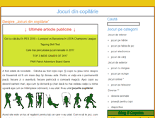 Tablet Screenshot of jocuridincopilarie.ro